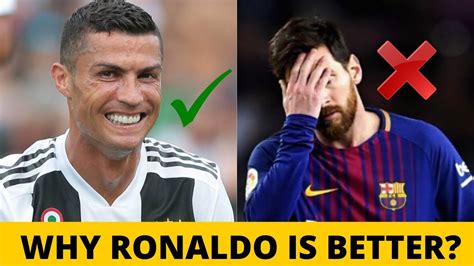 is ronaldo better than messi